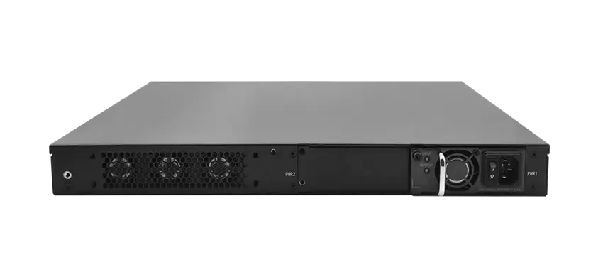 L3 interruptor gerenciado 48xGE RJ45, 4x10G SFP fonte de alimentação de troca a quente redundante