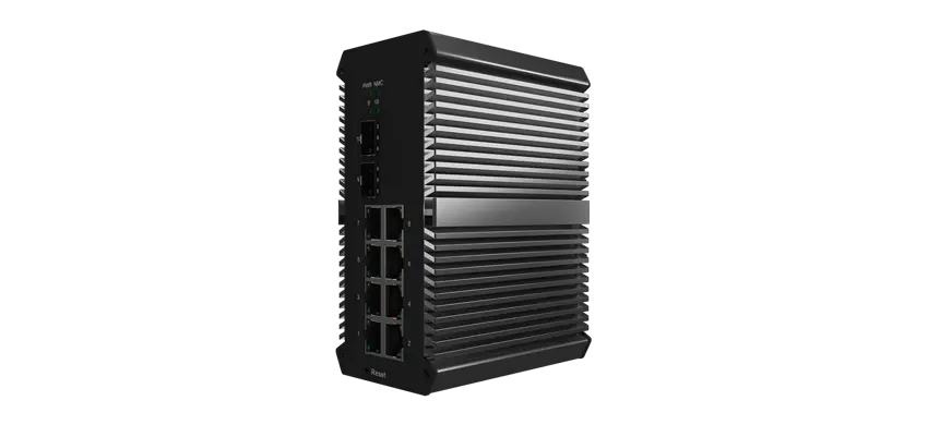 Interruptor gerenciado industrial L2 2x1000M SFP, 8x100/100/1000M RJ45