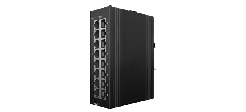 Interruptor gerenciado industrial 16x100M RJ45
