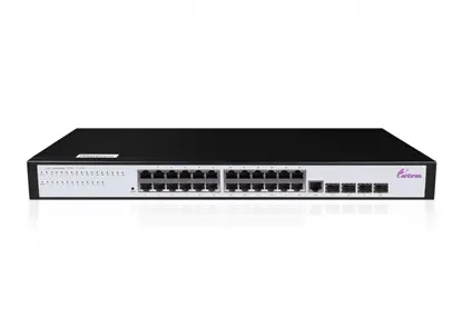 Interruptor Ethernet gerenciado com portas 24 × GE TX, portas 4 × 100/1000M SFP