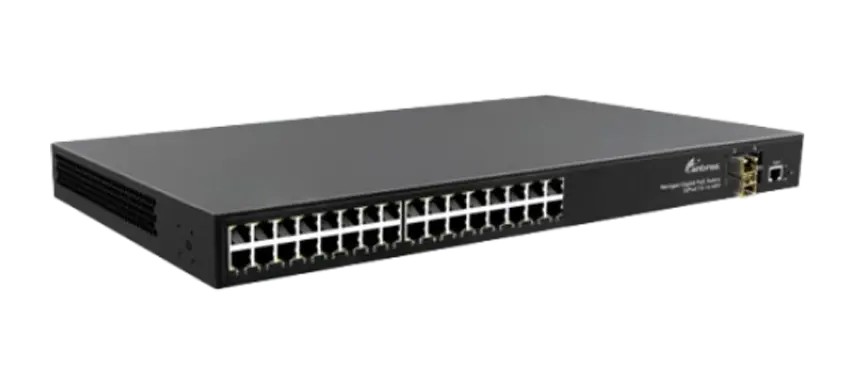 Layer2 Interruptor de PoE gerenciado 32x100/100/1000Base-T, 4xGigabit SFP