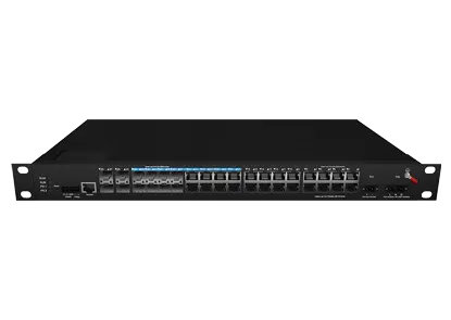 Comutador Ethernet industrial Rackmount L3 16x100/100/1000M RJ45, 8x1000M Combo, 4x1000M SFP