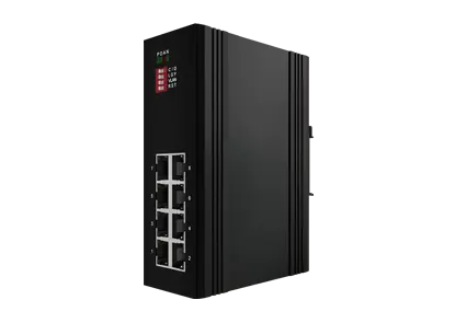 Interruptor de reforço não mamado industrial 8x100/100 Base-T