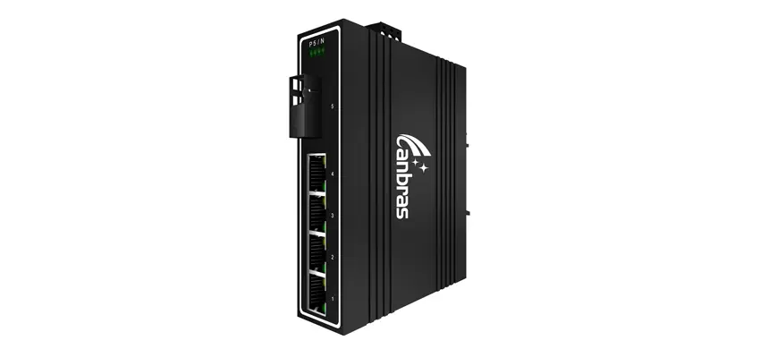 Interruptor Ethernet industrial 1x1000Base-X, 4x100/100/1000Base-T (PoE opcional