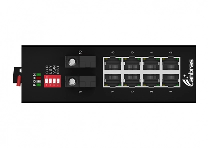 Interruptor Ethernet industrial 2x1000Base-X, 8x100/100/1000Base-T (PoE opcional)