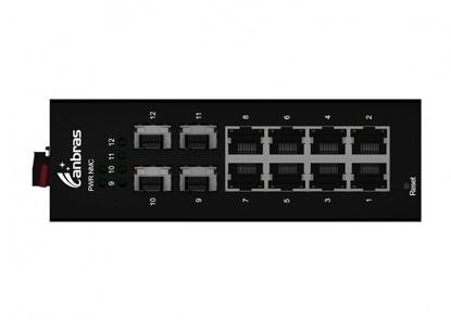 Interruptor Ethernet industrial 4x1000Base-X, 8x100/100/1000Base-T (PoE opcional)