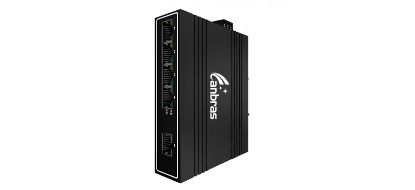 Interruptor industrial não gerenciado 5x100/100 Base-T (PoE opcional)