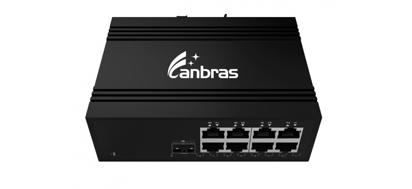 Interruptor industrial não gerenciado 8x100/1000 Base-T (PoE opcional)