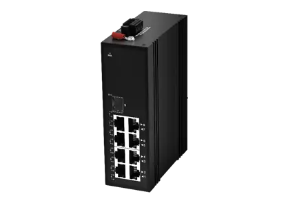 Interruptor Ethernet industrial 8x100/100/1000M RJ45 (PoE), Uplink 1x1000M SFP,