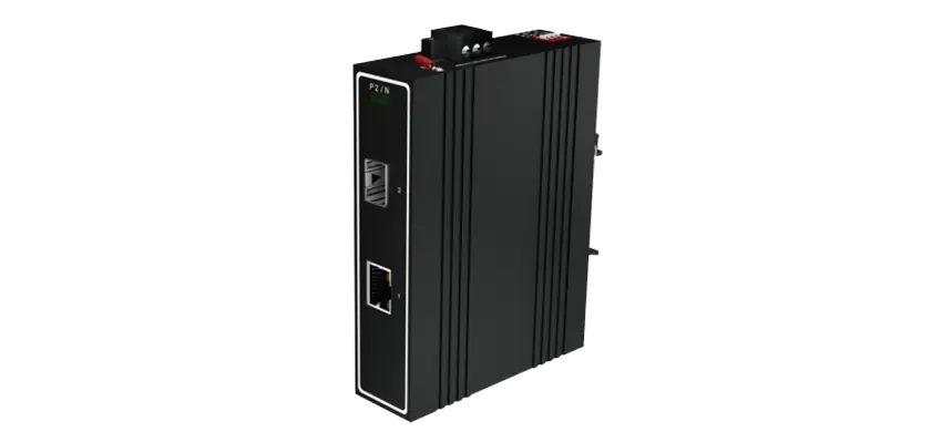 Conversor de mídia industrial não gerenciado 1x1000Base-X, 1x100/100/1000Base-T