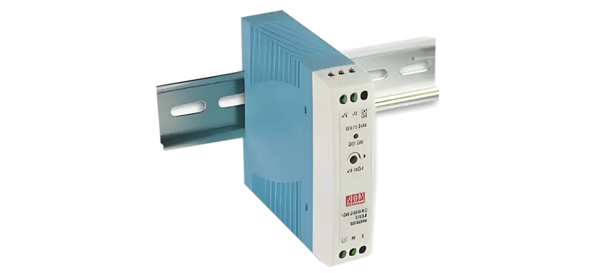 Fonte de alimentação de trilho DIN industrial de saída única de 20W