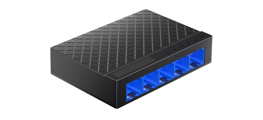 Interruptor Ethernet rápido de 5 portas 10/100M