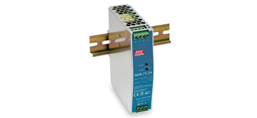 RAIL DIN Industrial de Saída Única 75W