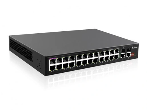 1000M RJ45 with PoE, 2x1000M SFP+2x1000M RJ45 Uplink