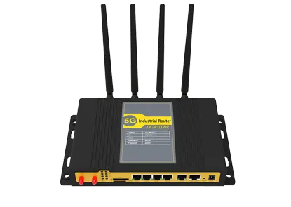 Router industrial 5G 1x1000M ETH WAN, 4x1000M ETH LAN 2 slot SIM & 2.4GHz/5.8GHz Suporte WIFI