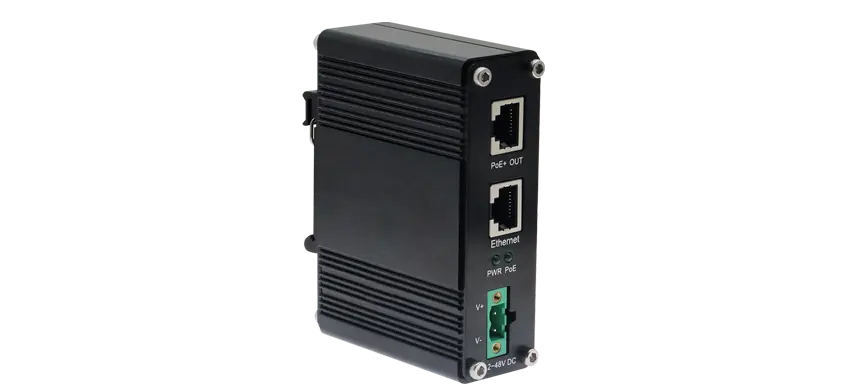 Único porto industrial injetor 60w de 10/100/1000Mbps/2.5/5G PoE