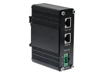 Único porto industrial injetor 60w de 10/100/1000Mbps/2.5/5G PoE