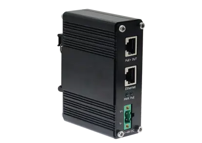 Injetor industrial 30w do único porto 10/100/1000Mbps/2.5G PoE