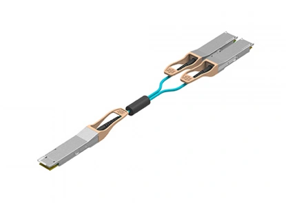 Cabo óptico ativo 200G QSFP-DD SR8 a 2x100GBASE QSFP28 SR4