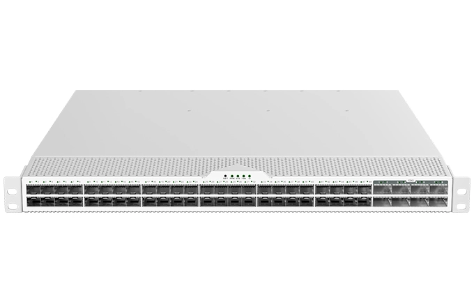 Interruptor branco 48x25G SFP28, 8x100G QSFP28 do centro de dados