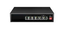 Interruptor AI PoE não gerenciado 6x100/100/1000Base-T (4xPoE, Port1 BT60w)