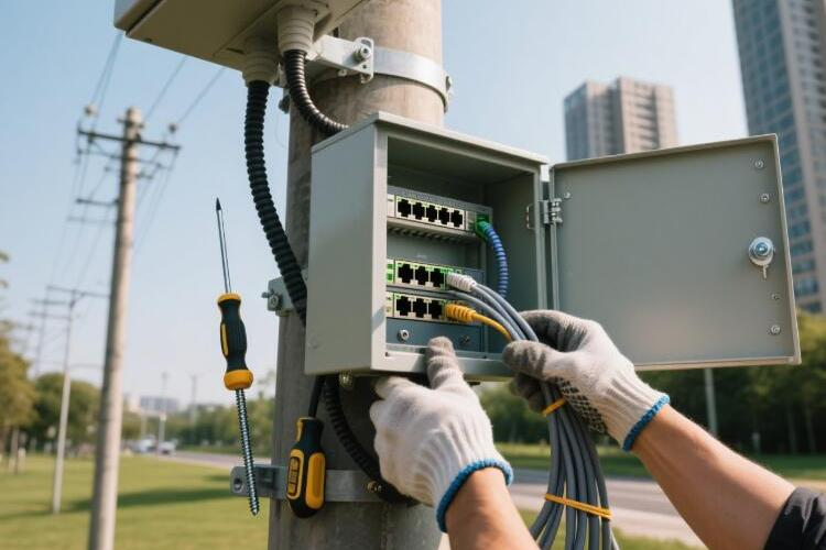 Como instalar uma caixa de interruptor PoE ao ar livre: um guia passo a passo
