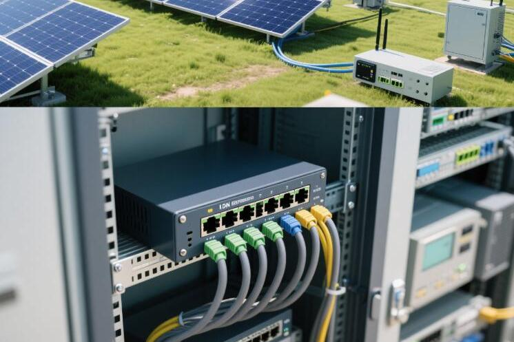 Aplicações de interruptores não gerenciados DIN-Rail