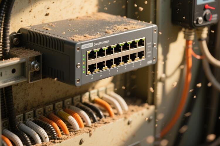 Principais características dos interruptores não gerenciados montados em trilho DIN