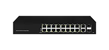 Interruptor completo de Gigabit 2SFP 18GE PoE L2 gerenciado