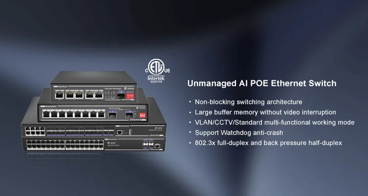 Interruptor Ethernet Al POE não gerenciado