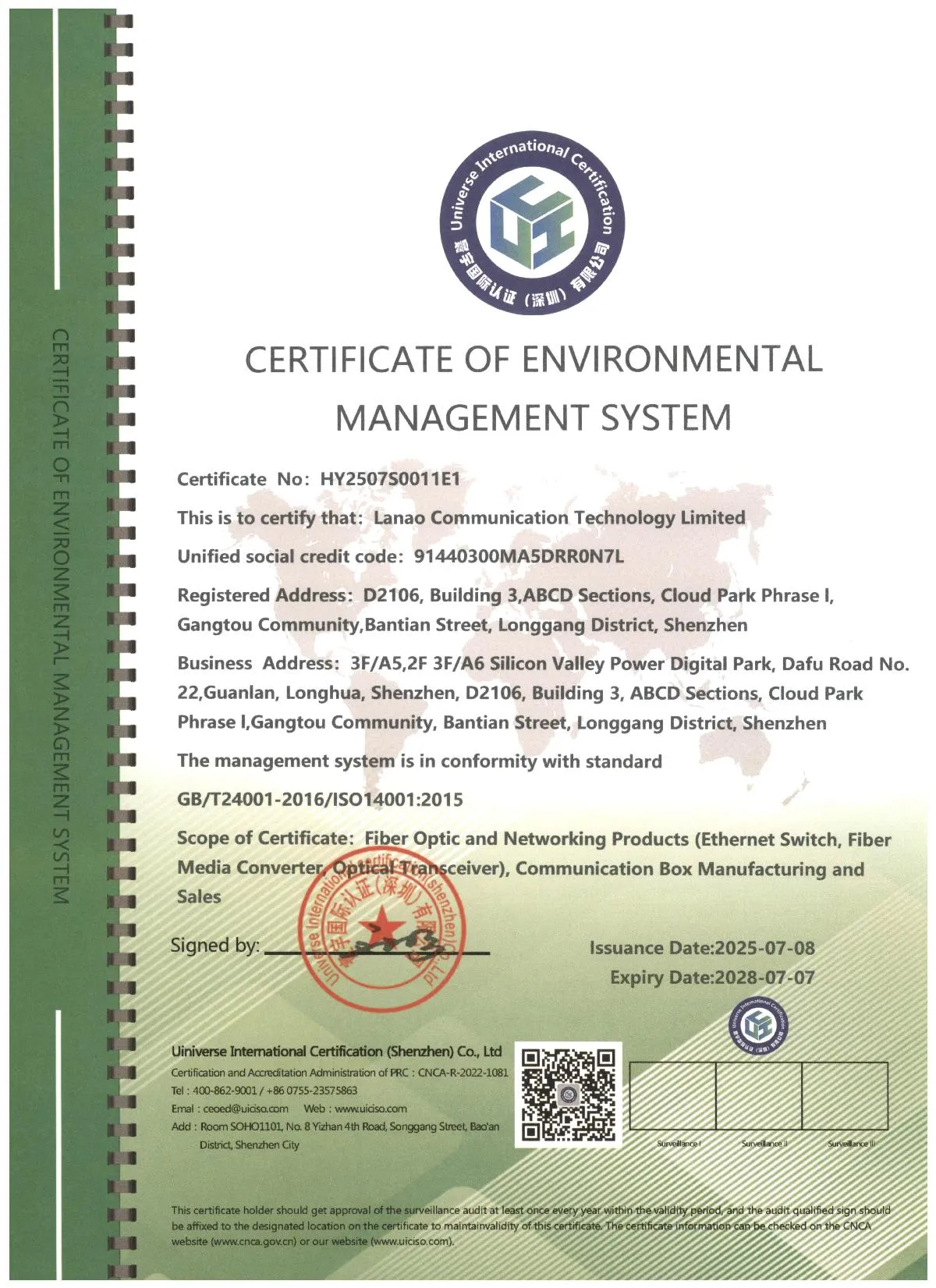 ISO 14001_Environment Management System_Lanao Comm 2025