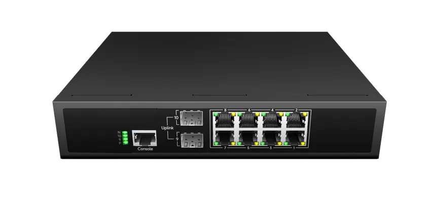 Interruptor PoE gerenciado L3 Lite 8x100/100/1000Base-T PoE , 2xGigabit SFP