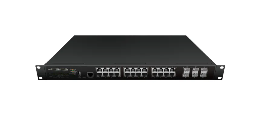 Switch Ethernet gerenciado da camada 3 24*10/100/1000/2500M RJ45, 6*1G/10G SFP