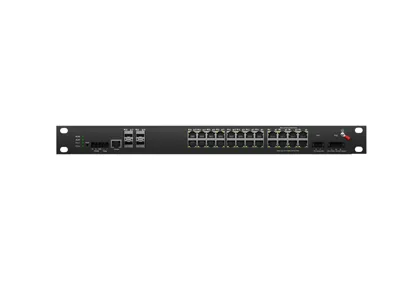 Rackmount Industrial L3 Lite interruptor de PoE gerenciado 24x100/100/1000M RJ45 PoE , Uplink 4x10G SFP