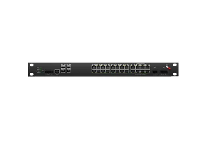 Rackmount Industrial L3 Lite interruptor gerenciado 24x100/100/1000M RJ45, Uplink 4x10G SFP